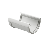 Соединитель желобов Docke LUX, пломбир RAL 9003